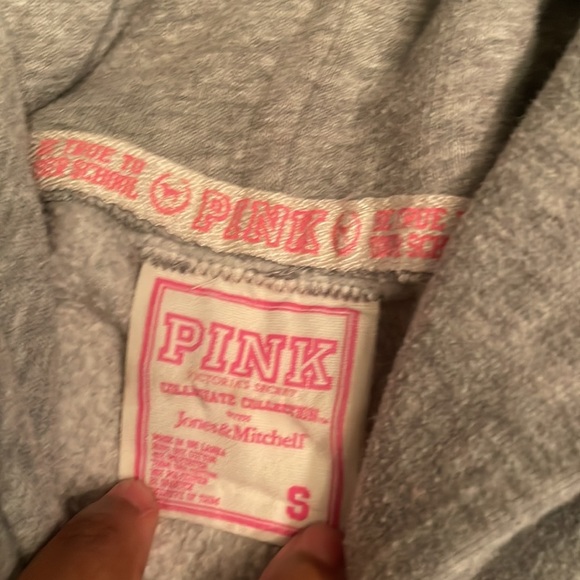 Victoria Secret Pink Virginia Tech VT studded edgy hoodie - Picture 3 of 4